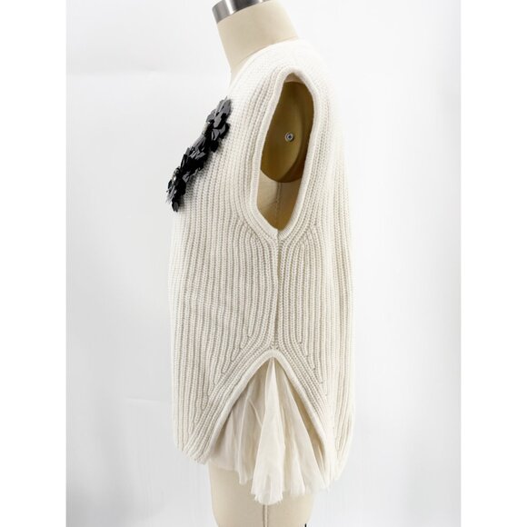 CO|TE Knit Sweater Vest Ribbed Design w/ Decorative Applique M - Picture 5 of 10